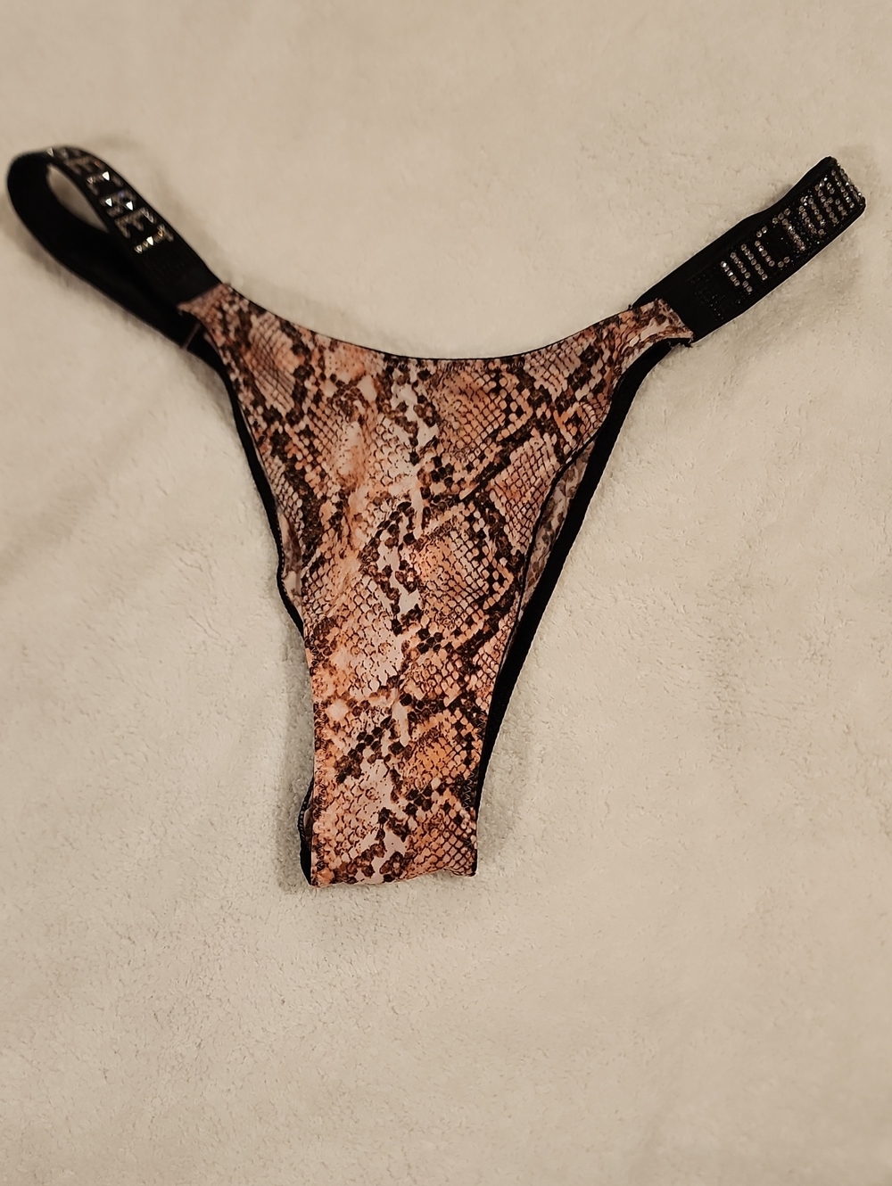 Victoria's Secret Snake Print with Embellished Logo Band  BNWT. Small